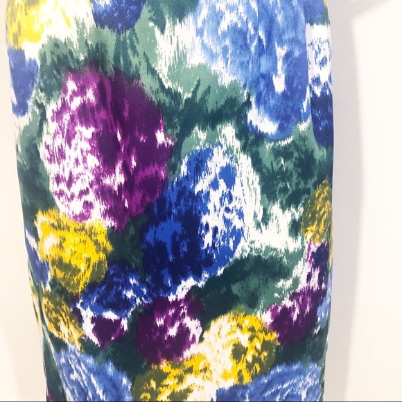 Dressbarn Floral Sheath Cocktail Dress Belt Size 4 - Picture 5 of 9